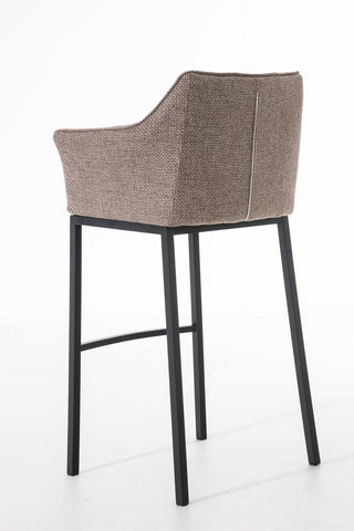 Bar stool Damaso fabric with 4-legged frame