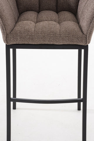 Bar stool Damaso fabric with 4-legged frame