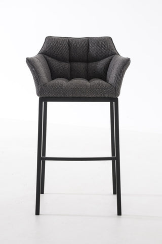 Bar stool Damaso fabric with 4-legged frame