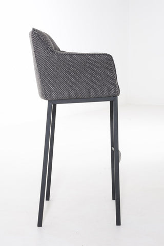 Bar stool Damaso fabric with 4-legged frame