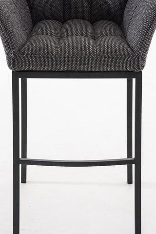 Bar stool Damaso fabric with 4-legged frame