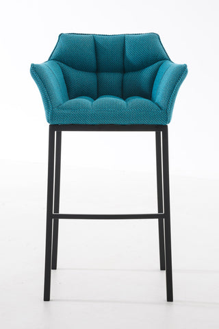 Bar stool Damaso fabric with 4-legged frame