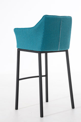 Bar stool Damaso fabric with 4-legged frame