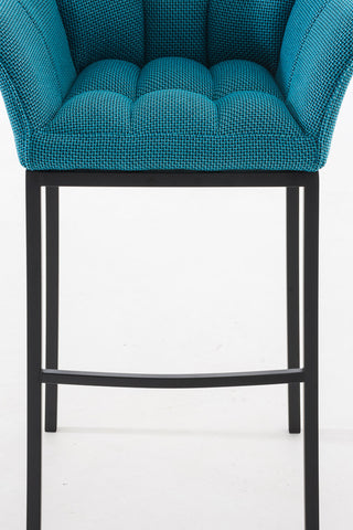 Bar stool Damaso fabric with 4-legged frame