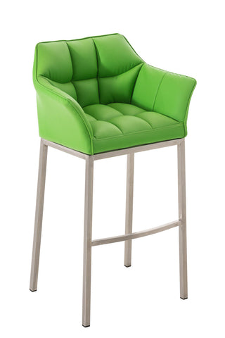 Bar stool Damaso leatherette with 4-legged frame