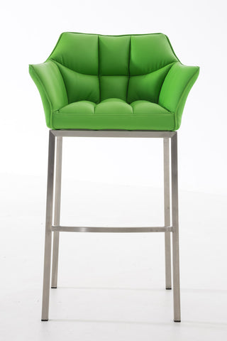 Bar stool Damaso leatherette with 4-legged frame