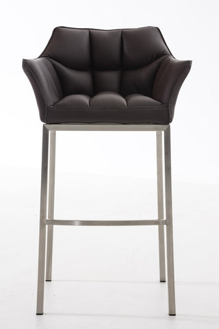 Bar stool Damaso leatherette with 4-legged frame