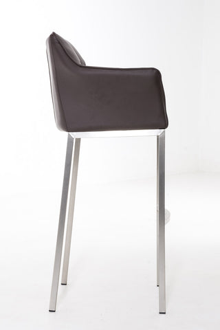 Bar stool Damaso leatherette with 4-legged frame