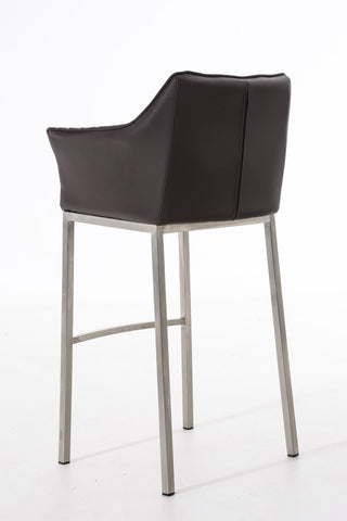 Bar stool Damaso leatherette with 4-legged frame