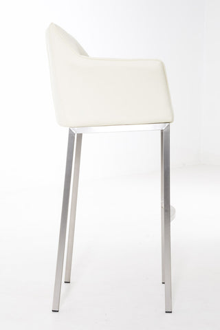 Bar stool Damaso leatherette with 4-legged frame