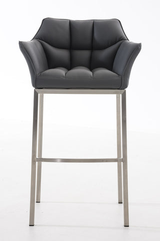 Bar stool Damaso leatherette with 4-legged frame