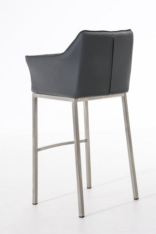 Bar stool Damaso leatherette with 4-legged frame