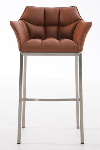 Bar stool Damaso leatherette with 4-legged frame