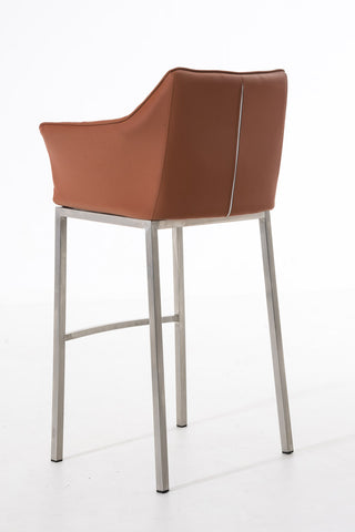 Bar stool Damaso leatherette with 4-legged frame