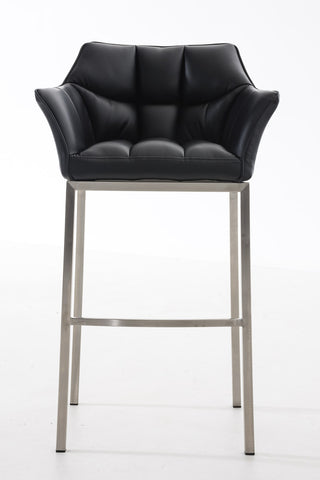 Bar stool Damaso leatherette with 4-legged frame