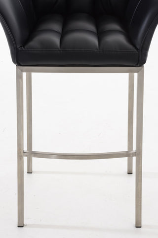 Bar stool Damaso leatherette with 4-legged frame