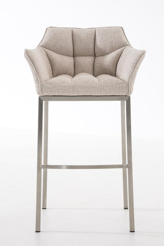 Bar stool Damaso fabric with 4-legged frame