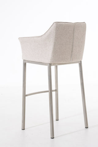 Bar stool Damaso fabric with 4-legged frame