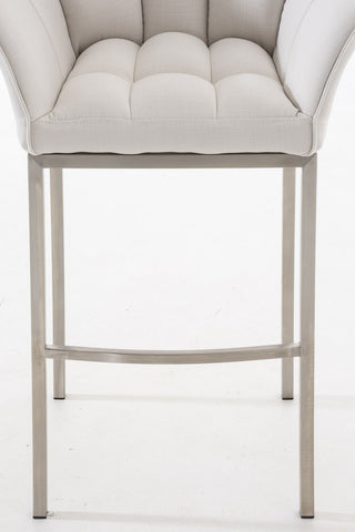 Bar stool Damaso fabric with 4-legged frame