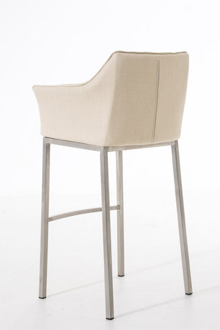 Bar stool Damaso fabric with 4-legged frame