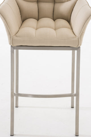 Bar stool Damaso fabric with 4-legged frame