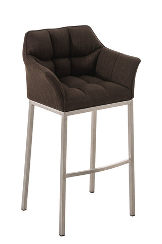 Bar stool Damaso fabric with 4-legged frame