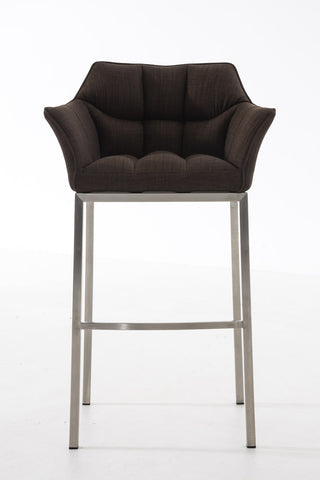 Bar stool Damaso fabric with 4-legged frame