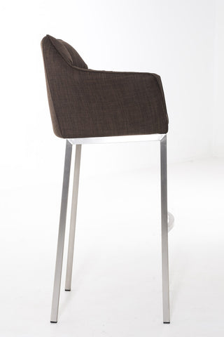 Bar stool Damaso fabric with 4-legged frame