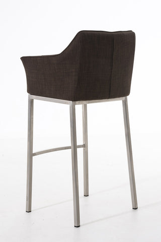 Bar stool Damaso fabric with 4-legged frame