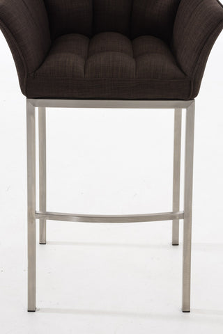 Bar stool Damaso fabric with 4-legged frame