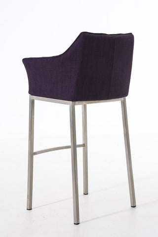 Bar stool Damaso fabric with 4-legged frame