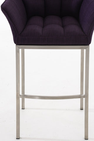 Bar stool Damaso fabric with 4-legged frame