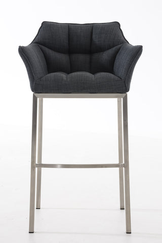 Bar stool Damaso fabric with 4-legged frame