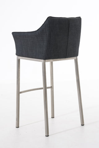 Bar stool Damaso fabric with 4-legged frame