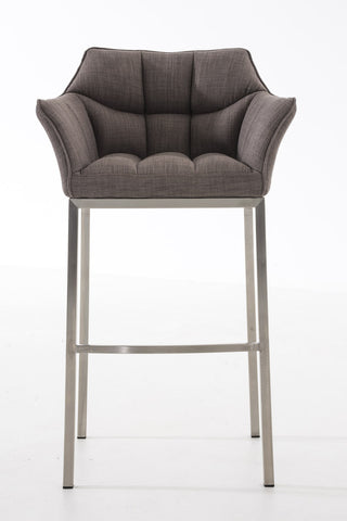 Bar stool Damaso fabric with 4-legged frame