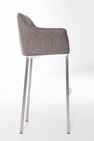 Bar stool Damaso fabric with 4-legged frame