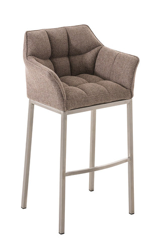 Bar stool Damaso fabric with 4-legged frame