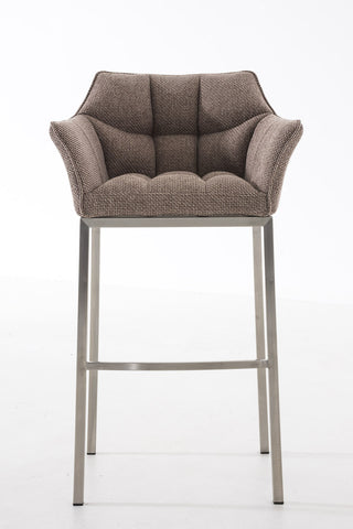 Bar stool Damaso fabric with 4-legged frame