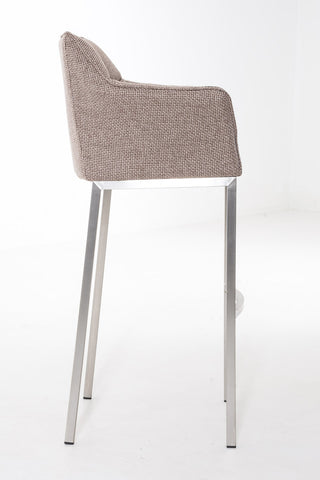 Bar stool Damaso fabric with 4-legged frame