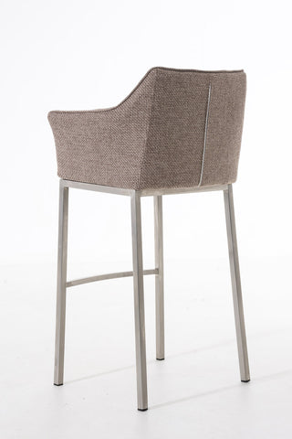 Bar stool Damaso fabric with 4-legged frame