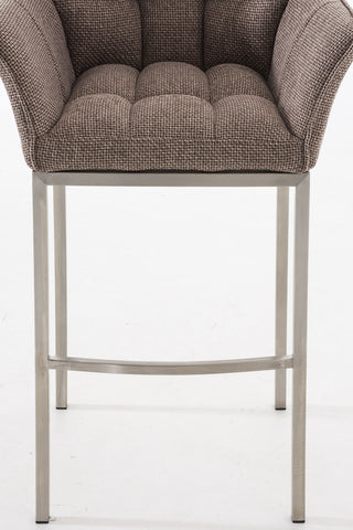 Bar stool Damaso fabric with 4-legged frame