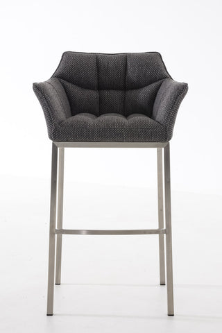 Bar stool Damaso fabric with 4-legged frame