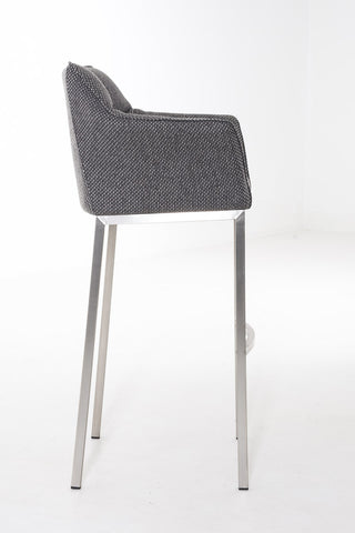 Bar stool Damaso fabric with 4-legged frame