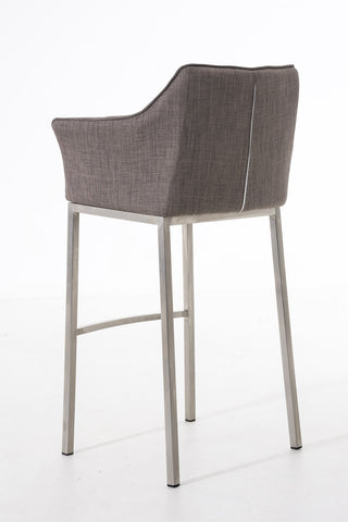 Bar stool Damaso fabric with 4-legged frame