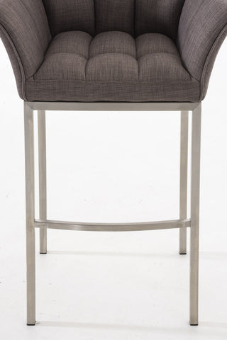 Bar stool Damaso fabric with 4-legged frame