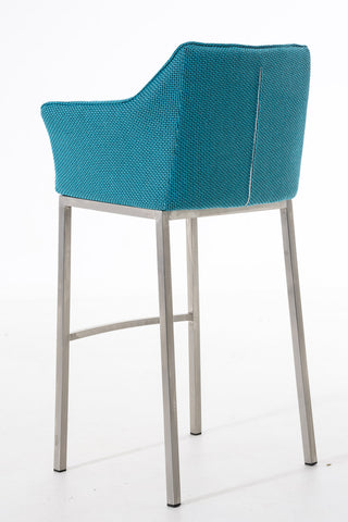 Bar stool Damaso fabric with 4-legged frame