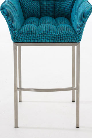 Bar stool Damaso fabric with 4-legged frame