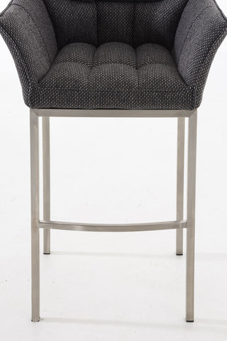 Bar stool Damaso fabric with 4-legged frame