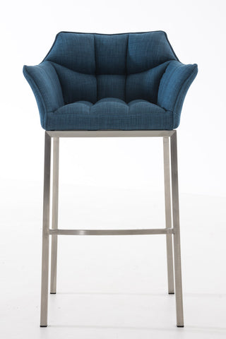 Bar stool Damaso fabric with 4-legged frame