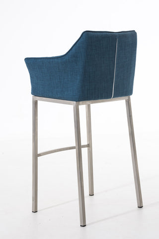 Bar stool Damaso fabric with 4-legged frame